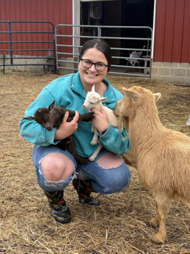 Rare quintuplets born to Nigerian Dwarf goat at Fye Funny Farm in Jersey Shore
